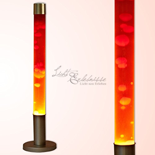Dekorative 76 cm hohe Lavalampe Stehleuchte in orange rot Magmalampe - 1